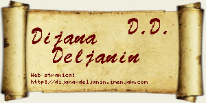 Dijana Deljanin vizit kartica